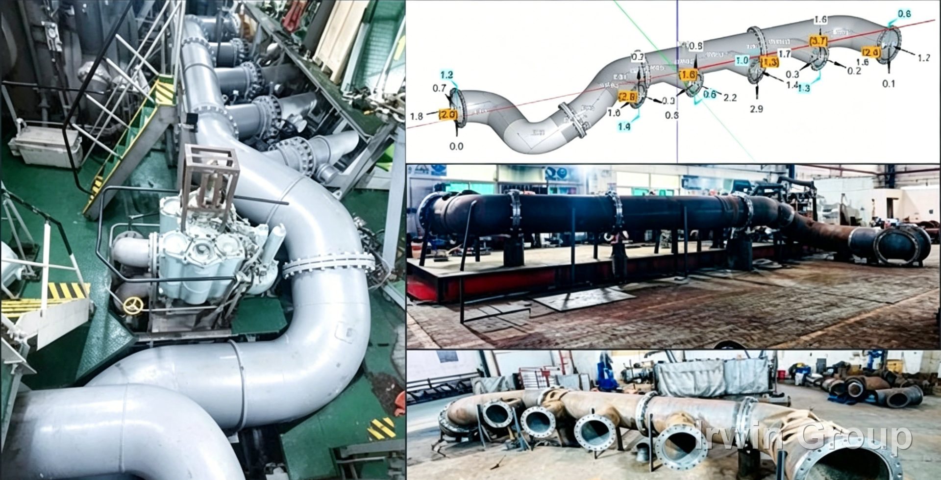舟山船厂DN800海水主管路现场